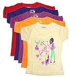 New Day Little Girls' Cotton T-Shirt Pack of Five