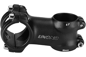 FOMTOR 31.8 vástago 60mm 7 grados ligero manillar MTB vástago adecuado para bicicleta de montaña, bicicleta de carretera, BMX MTB (31.8 x 60mm)