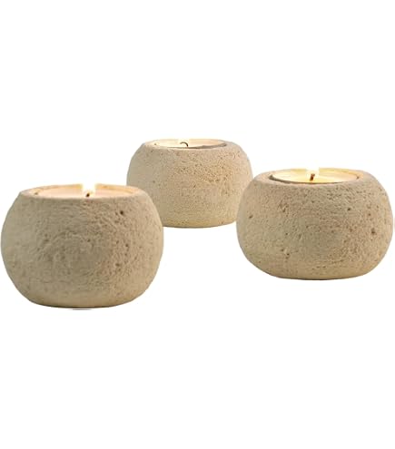 Portacandele WSH Bianco in Legno per Candele a Pilastro,Colonne Tornite