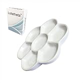 Flower-Shaped Ceramic Watercolor Palette - 3.4 Inch Glazed Paint Mixing Tray