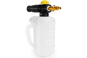 DERASL Snow Foam Lance for Nilfisk-1L Adjustable Sprayer Jet Bottle Nozzle with Shampoo Measuring Cup Foam Cannon Bottle Soap Dispenser for Cleaning Car