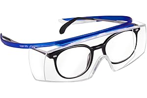 Uvex Occhiali Protettivi super OTG | Lenti PC Incolore | Protezione UV 400 | NF EN 166 170 | Lente Esterna Antigraffio | Lente Interna con Funzione Antiappannante Permanente | Ultraleggeri