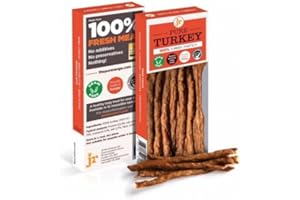 JR J R Pet Products 3 x 50g Pure Dried 100% Fresh Meat Sticks Dog Treat Gluten & Grain Free - TURKEY
