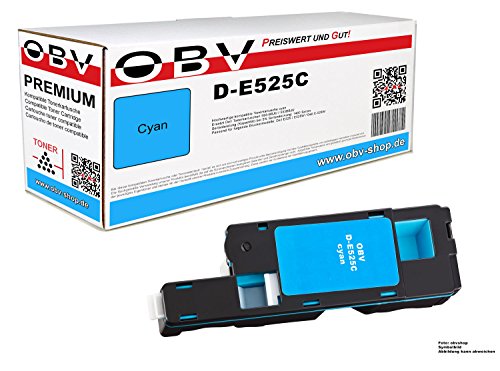 OBV kompatibler Toner ersetzt Dell 593-BBLL / VR3NV für E525 E525W cyan (blau) 1400 Seiten