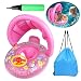 Produktbild OWUDE Baby Schwimmen Float Boat Aufblasbare Pool Schwimmende Spielzeug mit Verstellbaren Baldachin für 12-36 Monate (Rosa)