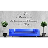 Wandtattoo-Wandaufkleber Spruch - ***Das Beste am Leben,...*** - (Größen.- und Farbauswahl)