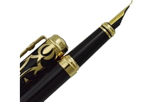Lanxivi Duke Sapphire Fude - Penna stilografica per calligrafia, da fine a larga, per firme e disegni artistici