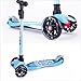 Produktbild BAYTTER Kinderscooter Dreirad mit verstellbarem Lenker Kinderroller Roller Scooter LED Blinken für Kinder ab 3 4 5 Jahren, bis 100kg belastbar (Modell A in Blau)