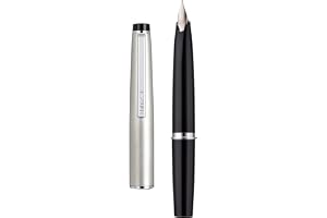 Jinhao 59 reservoarpenna EF spets & omvandlare silver mini resa fickpenna