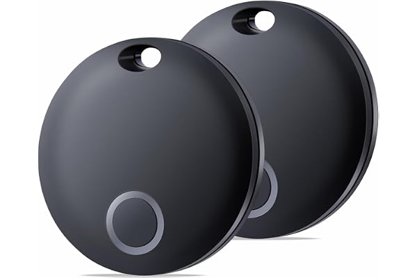 Reyke Smart Tag, Traqueur de Bagages, Fonctionne avec Apple Find My (iOS Uniquement), Localisateur d'Articles pour Clés, Sac à Dos, Portefeuille, Animaux Domestiques, Étanchéité, 2 Pièces