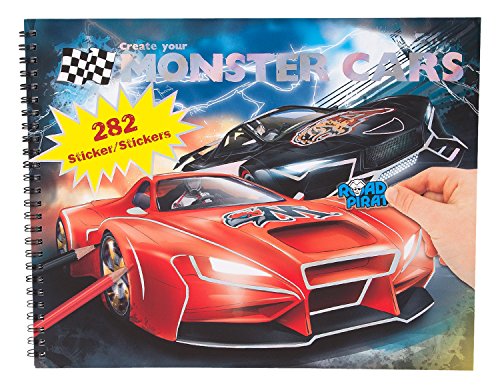 Preisvergleich Produktbild Depesche 6312 - Malbuch Stickerbuch Create your Monster Cars
