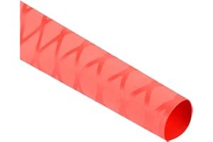 DMiotech Heat Shrink Sleeve Wrap Tubing x Tube Tubing for Fishing Rod Grips and Other Grips, Non Slip - Insulation - Waterproof 40'' Lengths, Dia 25mm Red