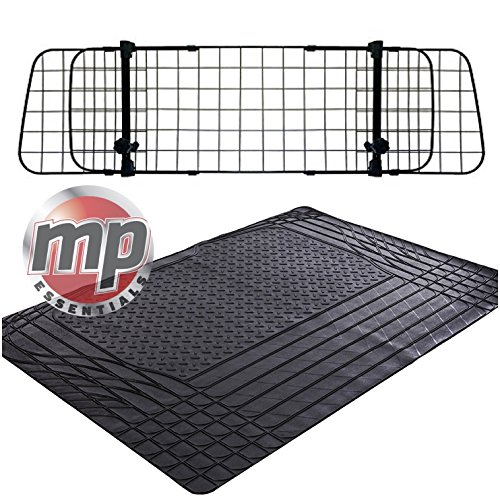 Preisvergleich Produktbild MP Essentials robuste Kofferraummatte, wasserfest, aus Gummi, und Hundegitter