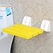 Produktbild Einfach und stilvoll Badezimmer Anti-Rutsch-Bad Bath Stuhl Wand-Klappstuhl Hocker ältere/schwangere Frauen/Behinderte ändern Schuhe Hocker Baden Safe Sitz Stuhl max. (Farbe : B)