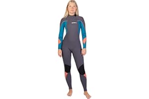 Gul Womens Response 5/3mm GBS Back Zip Wetsuit - Grey Marbel - Thermal Warm Heat Layer Layers Easy Stretch Waterproof