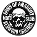 Produktbild Sons Of Anarchy Moto Club Skull Sticker