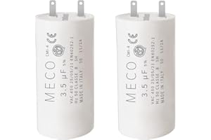 ROXOLID Lot de 2 condensateurs 3,5 µF - Pièce d'origine - Faston 2,8 à cosses – 10 000 h - Compatibles moteurs de volet roulant 8 à 10 Nm - GARANTIE 2 ANS - Fabrication européenne