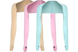 GLAITC 3 Pairs Sun Protection Arm Sleeves Shrug Anti-UV