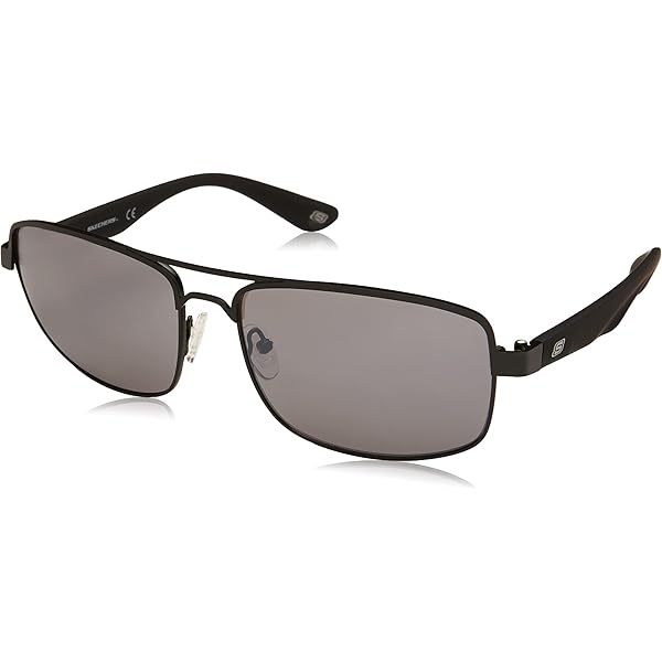 Dockers Men's Flynn Sunglasses – Navigator Frame, Polarized Smoke Lenses, 100% UV Protection, 54mm, Black