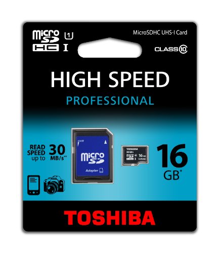 Toshiba SD-C016UHS1(BL5A Class 10 microSDHC 16GB Speicherkarte
