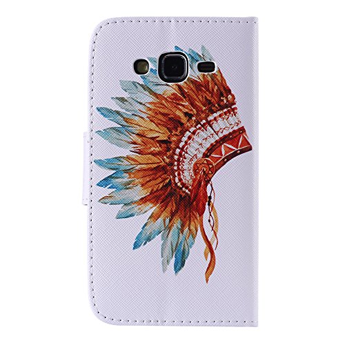 Nancen Samsung Galaxy S3 / I9300 (4,8 Zoll) Handy Lederhülle, Flip Case Wallet Cover with Stand Function, Folio Bookstyle Handytasche Soft Silikon Bunte Muster Tasche PU Leder Slim Shell Handyhülle. - 2