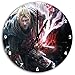 Produktbild nioh Bild auf Wanduhr mit schwarzen spitzen Zeigern und Ziffernblatt, Durchmesser 30cm, perfekte Dekoration für Ihr Zuhause, Super Geschenkidee für groß und klein