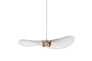 ‎GLZXMQBP GLZXMQBP Vertigo Lampe 120cm Kaffee Retro Pendelleuchten, Modern LED Kronleuchter Wohnzimmer Vintage Hut Kreative für (einstellbare Lichthöhe) in Fiberglas + Polyurethan