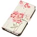 Produktbild Kotobuki Japanische Kimono Floral Print iPhone 5/5S Case – Retail Verpackung – Weiß mit rosa Blüten