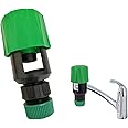 Tap Hose Connector Kitchen Tap Hose Adapter Connector Pipe Garden Connectors, Mixer Hose to Tap Connector for Indoor Parts Outdoor House Hose Pipe Fittings Tap Attachment