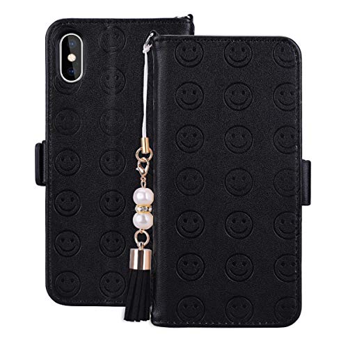 SmartLegend SMART Legend iPhone X Hülle, iPhone XS Hülle, Handyhülle Schutzhülle Lederhülle PU Leder Flip Case Handy Tasche Schale mit kartenfach Magnet Standfunktion - Schwarz SmartLegend SMART Legend iPhone X Hülle, iPhone XS Hülle, Handyhülle Schutzhülle Lederhülle PU Leder Flip Case Handy Tasche Schale mit kartenfach Magnet Standfunktion - Schwarz