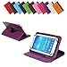 Produktbild Bralexx universelle Rotation-Tasche für verschiedene eBook Reader Modelle 6 7 Zoll Größe VIOLETT, mit Gummibandverschluss, 360° drehbar, vertikal und horizontal aufstellbar, Schutz Case Hülle Cover (Innemaße von-bis: Länge 165 - 210 mm, Breite 85 - 130 mm, Höhe 5 - 13 mm)
