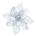 Produktbild Junjie Weihnachts Dekoration Gefaltete Blume Künstliche Deko Blumen Gefälschte Blumen Rosen Plast Bouquet für Hausgarten Party Blumen Arrangemen Festival Römischer Vorhang Für Tür Kamin oder Wand