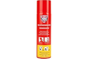 notlok Safety Work - 500g Mini Extincteur Maison Tous Feux sans Fluor | Mousse Extinguante Douce pour la Peau pour Feux de Classe A, F & E ≤ 1000V | Extincteur Voiture/Bateau