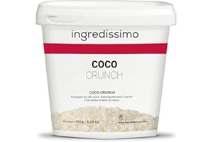 INGREDÍSSIMO Ingredissimo, Coco Liofilizado Crunch de Leche de Coco 100 GR, Fruta Seca Troceada (2-10mm), Producto sin Gluten, Ideal para Repostería, Topping para Cocina Creativa y como Snack Saludable y Crujiente