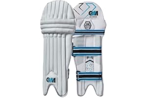 Gunn & Moore GM Cricket Batting Pads, Ben Stokes Diamond, High Density Foam & Reverse Cane, Left or Right Handed, 1 Pair, White