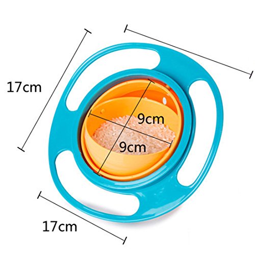 Baby trainieren Geschirr Universal 360 Drehen auslaufsicher Schüssel Gyroskop Geschirr Flying Disk Schalen - 2