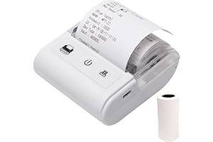 AIYING JK 5803P Portable Mini Thermal Receipt Printer, USB & BT Connection, 2 inches, 57mm, Wireless, High Speed, Compatible with iOS, Android, Windows