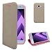 Produktbild Samsung Galaxy A3 2017 Case Gold Design Kunstleder Buch Flip Tasche Case Hülle Gadget Boxx