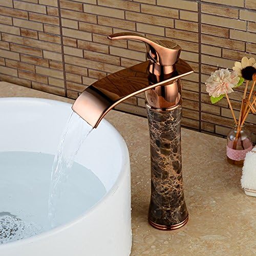 VanMe Basin Faucet Rose Golden Waterfall Spout Oil Rubbed Bronze Vanity Face Sink Mixer Tap New