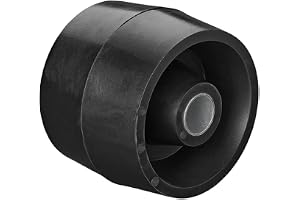 ProPlus sidorulle för båttrailer 85 mm gummi svart | Robust gummirulle med 22 mm axelhål skyddar båtrummet från nötning vid s