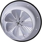 Badem10 Vantilat&ouml;r Banyo Wc İşyeri Havalandırma Aspirat&ouml;r&uuml; Fanı Kirli Hava K&ouml;t&uuml; Koku Metal 200 mm