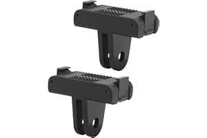 Hemlosk Magnetische Adapterhalterung für DJI Osmo Action 5 Pro/4/3, Cold Shoe Action Kamera Magnetische Schnellspanner, Adapterhalterung mit Zwei Krallen(2er-Pack)