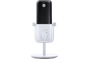 Elgato Wave:3 White - Premium Studio Quality USB Condenser Microphone for Streaming, Podcast, Gaming, Home Office, Free Mixer Software, Sound Effect Plugins, Anti-Distortion, Plug n Play, for Mac, PC