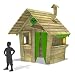 Produktbild FATMOOSE Spielhaus HippoHouse Heavy XXL Kinderspielhaus Garten Spielgerät Holz mit Holzdach, Schornstein und breiter Ladentheke