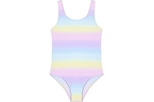 Ewbob Maillot de Bain pour Fille Confort Une Pièc Adolescents Swimsuit Maillot de Bain Sportif à Séchage Rapide