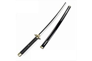 Abynow Anime Black Samurai Ninja Schwert Mit Scheide, Katana Schwert Waffe Requisiten Anime Ninja Schwert Spielzeug, Anime Fans