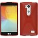 Produktbild PhoneNatic Case für LG L Fino Hülle Silikon rot X-Style + 2 Schutzfolien