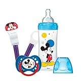 Made in Francia Dodie Initiation + Estuche biberón Mickey/chupete 330 ml