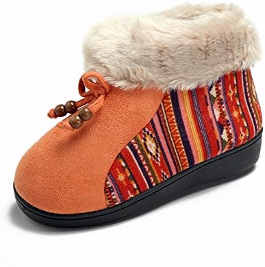 Polliwoo Unisex Girls Boys Warm Soft Slippers Fleece Lined Indoor/Outdoor Non Skid Shoes Boots