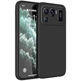 Aksesuarcim Xiaomi Mi 11 Ultra ile Uyumlu Kılıfı Silikon Pastel Renkli Mat Esnek İnce Kapak Prem Siyah